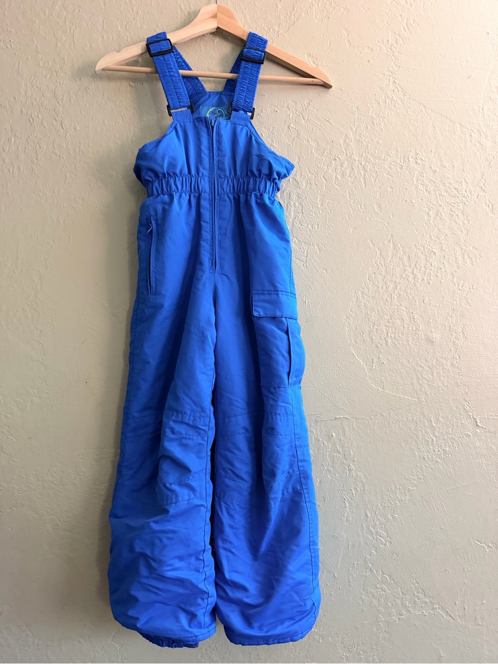 Pulse Bright Blue Kids Snow Overalls with Adjustable Straps